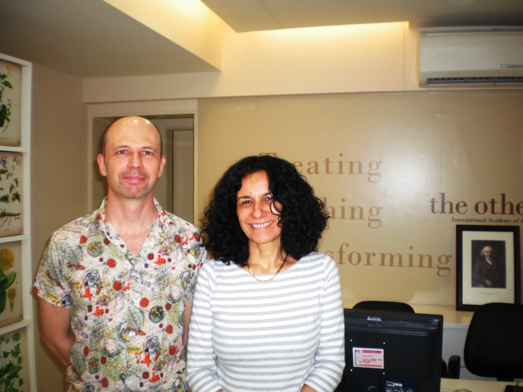 С Риной Маркович (Израиль) на семинаре Шанкарана в Мумбаи, Индии